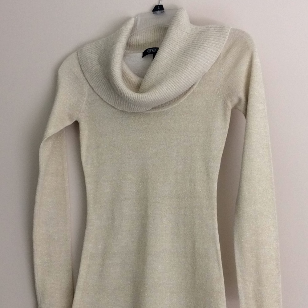 Beautiful gold sparkle sweater dress